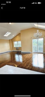 Chandelier, Empty room, Interior, Recessed Lighting, Wood Texture Flooring