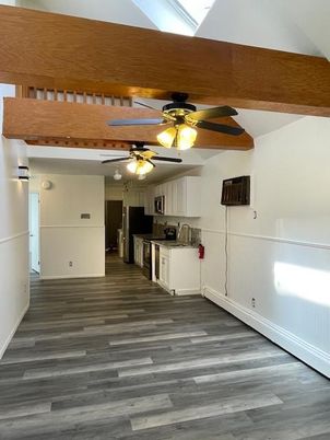 Interior, Kitchen, Wooden Beams, Wood Texture Flooring