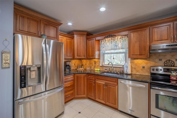 Interior, Kitchen, Recessed Lighting, Stainless Steel Appliances