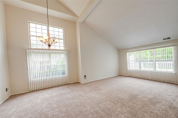 Chandelier, Empty room, Interior