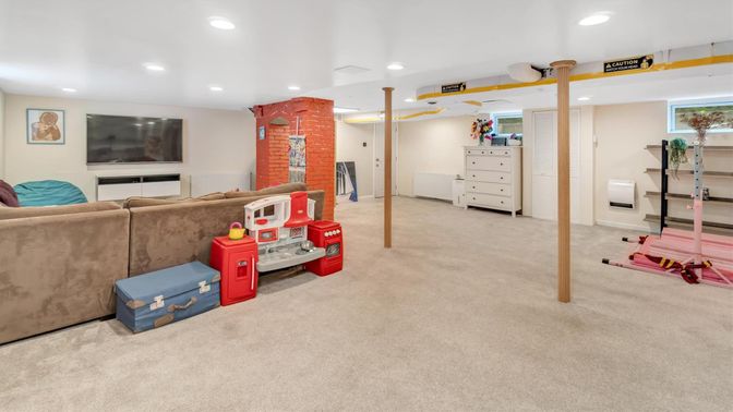 Interior, Living room, Recessed Lighting