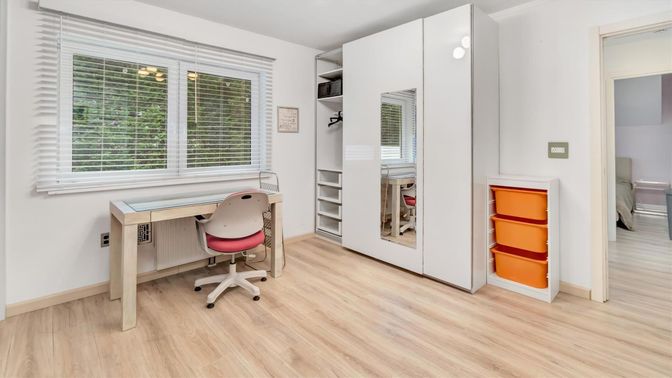 Home Office, Interior, Wood Texture Flooring
