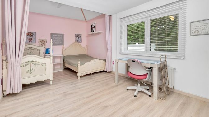 Bedroom, Home Office, Interior, Wood Texture Flooring