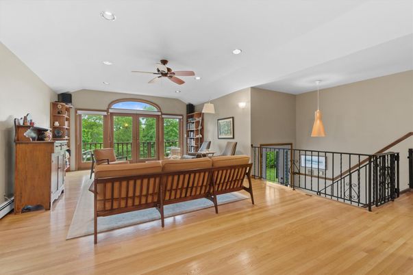 Dining room, Interior, Pendant Lights, Recessed Lighting, Wood Texture Flooring