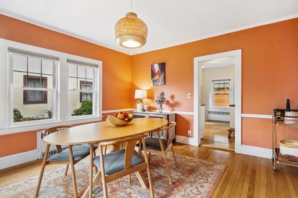 Dining room, Interior, Wood Texture Flooring
