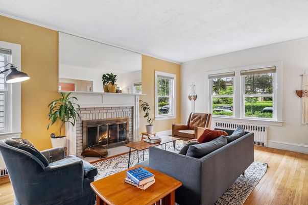 Fireplace, Interior, Living room, Wood Texture Flooring