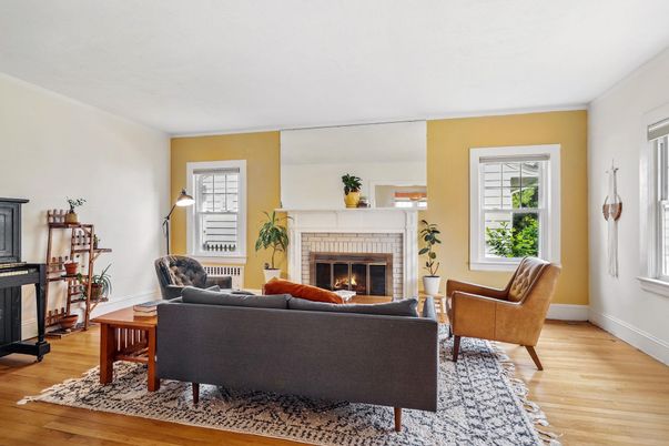 Fireplace, Interior, Living room, Wood Texture Flooring