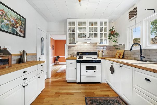 Interior, Kitchen, Wood Texture Flooring