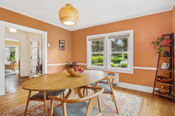 Dining room, Interior, Wood Texture Flooring
