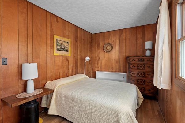 Bedroom, Interior, Wood Texture Flooring, Wooden Walls