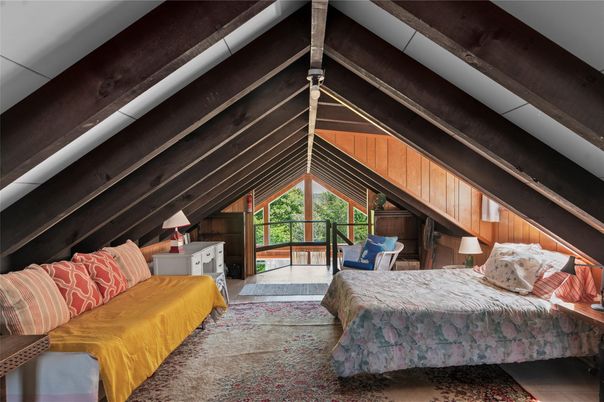 Bedroom, Interior, Wooden Beams
