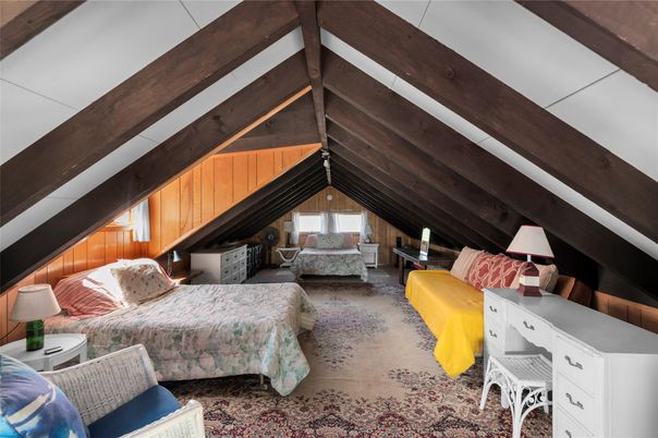 Bedroom, Interior, Wooden Beams
