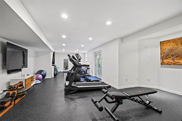 Fitness Equipment, Gym, Interior, Recessed Lighting
