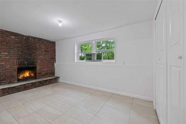 Empty room, Fireplace, Interior, Stone Walls
