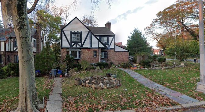 Backyard, Exterior, Facade, Brick Facade, Tudor Revival