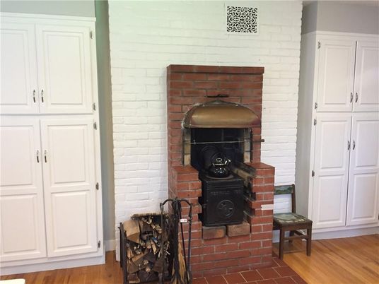 Fireplace, Interior, Stone Walls, Wood Texture Flooring