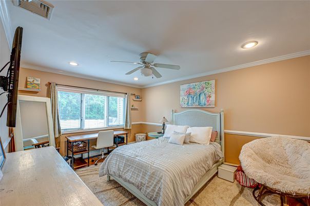 Bedroom, Home Office, Interior, Recessed Lighting