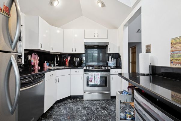 Interior, Kitchen, Marble, Recessed Lighting, Stainless Steel Appliances