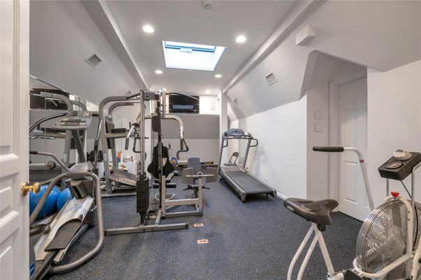 Fitness Equipment, Gym, Interior, Recessed Lighting