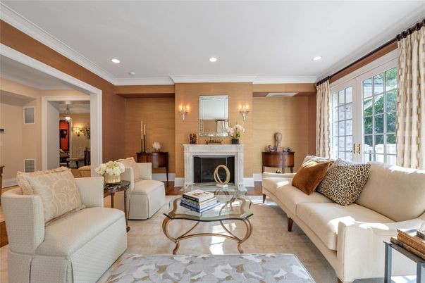 Fireplace, Interior, Living room, Recessed Lighting