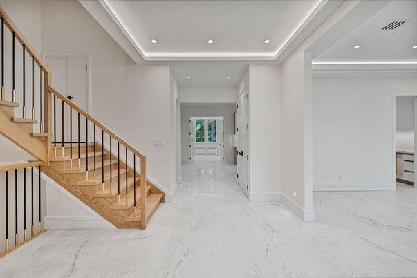 Interior, Marble, Recessed Lighting