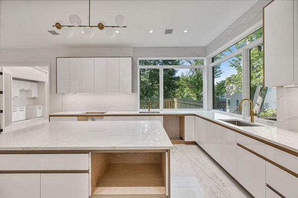 Interior, Kitchen, Marble, Marble Walls, Recessed Lighting