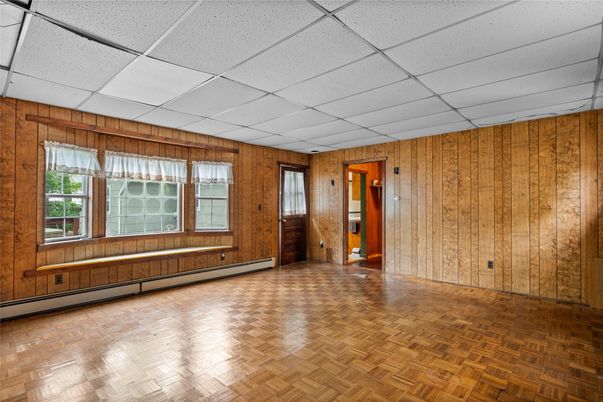 Empty room, Interior, Wood Texture Flooring, Wooden Walls