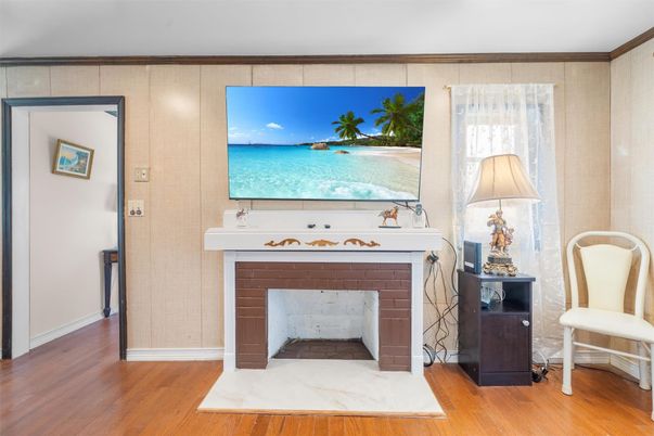 Fireplace, Interior, Wood Texture Flooring