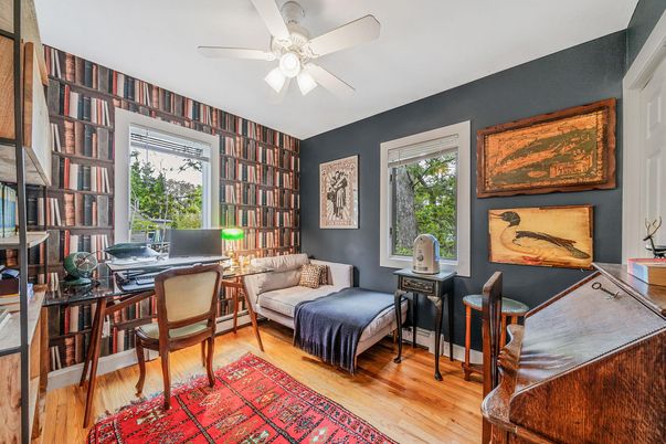 Home Office, Interior, Wood Texture Flooring