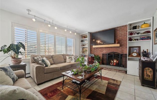 Fireplace, Interior, Living room, Stone Walls