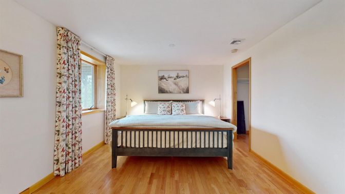 Bedroom, Interior, Wood Texture Flooring