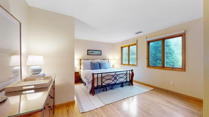 Bedroom, Home Office, Interior, Wood Texture Flooring