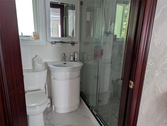 Bathroom, Glass Shower, Interior, Marble