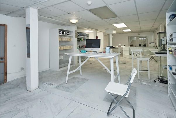 Home Office, Interior, Marble, Recessed Lighting