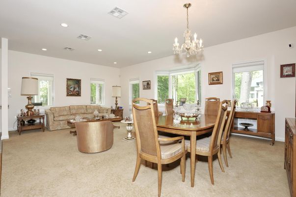 Chandelier, Dining room, Interior, Living room, Recessed Lighting