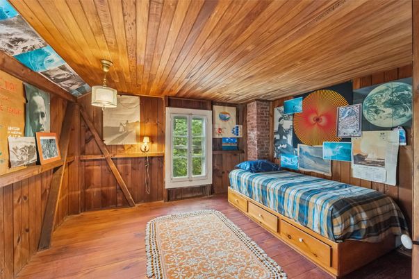 Bedroom, Interior, Wooden Ceilings, Wood Texture Flooring, Wooden Walls