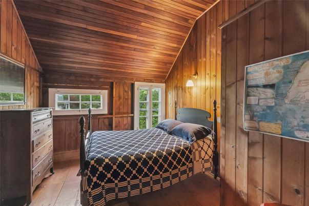 Bedroom, Interior, Wooden Ceilings, Wooden Walls