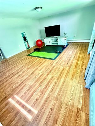 Fitness Equipment, Interior, Wood Texture Flooring