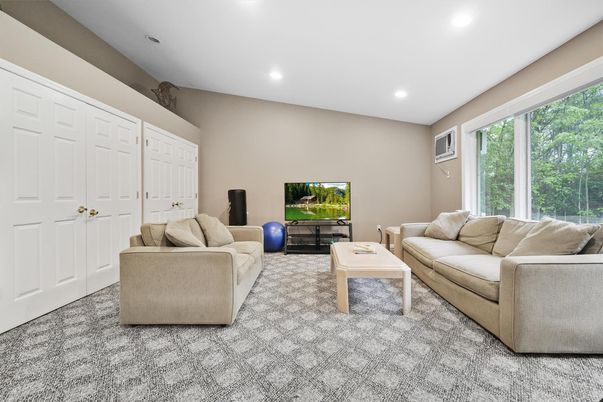 Interior, Living room, Recessed Lighting