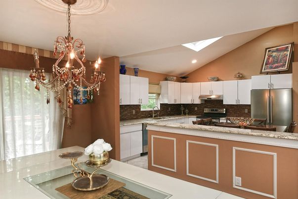 Chandelier, Interior, Kitchen, Recessed Lighting