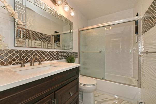 Bathroom, Glass Shower, Interior, Marble