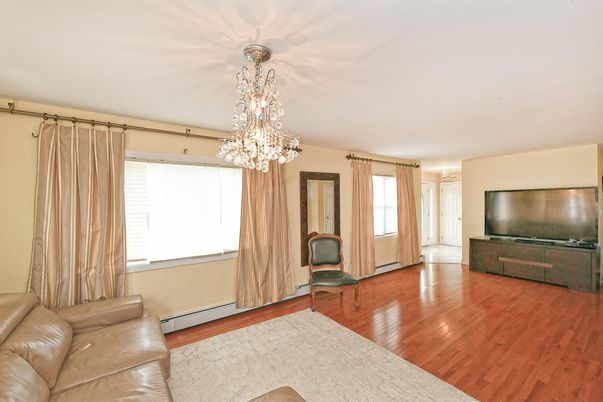 Chandelier, Interior, Living room, Wood Texture Flooring