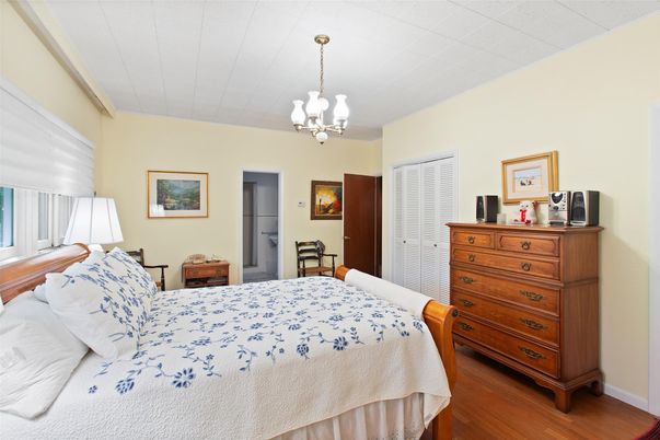 Bedroom, Chandelier, Interior, Pendant Lights, Wood Texture Flooring