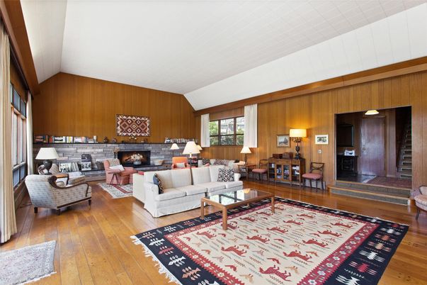 Fireplace, Interior, Living room, Wood Texture Flooring, Wooden Walls