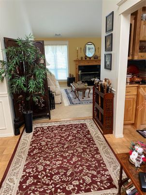 Fireplace, Interior, Living room, Wood Texture Flooring