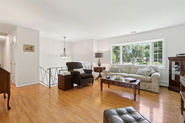 Interior, Living room, Pendant Lights, Wood Texture Flooring