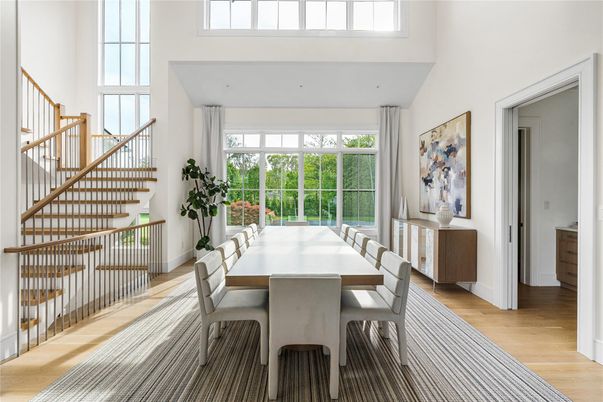 Dining room, Interior, Wood Texture Flooring