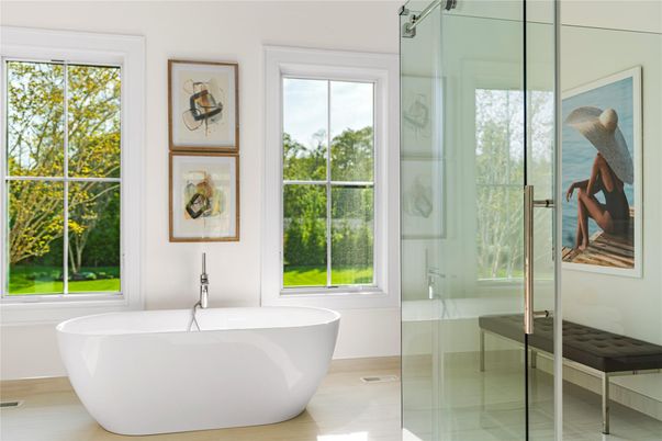Bathroom, Free Standing Baths, Glass Shower, Interior
