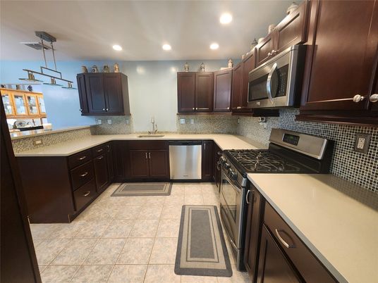 Interior, Kitchen, Recessed Lighting, Stainless Steel Appliances