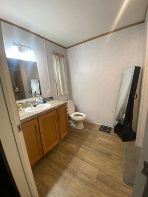 Bathroom, Interior, Wood Texture Flooring